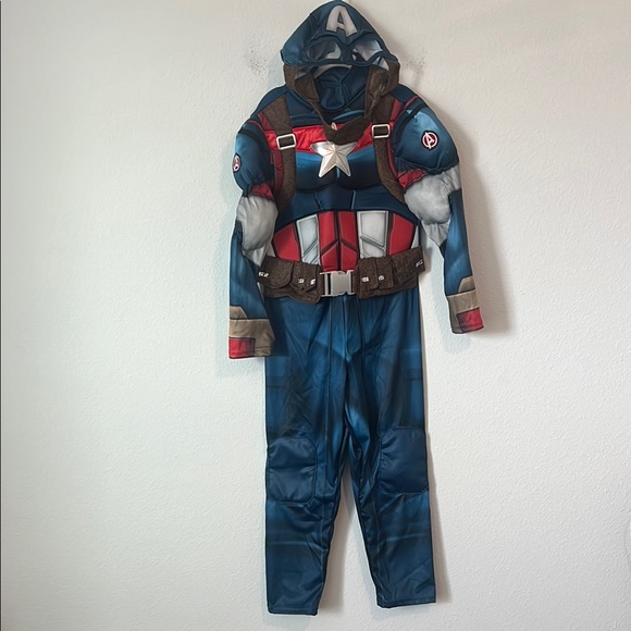 Disney Marvel Captain American Costume Boys Size 5/6 - Picture 1 of 4